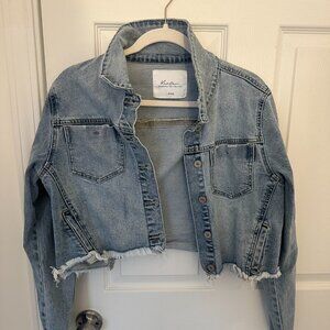 KanCan Cropped Jean Jacket